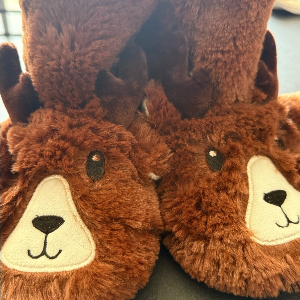 Carter's Brown Plush Slippers